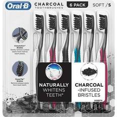 Oral-B Toothbrushes, Toothpastes & Mouthwashes Oral-B Charcoal Whitening Therapy Toothbrush Soft 6-pack