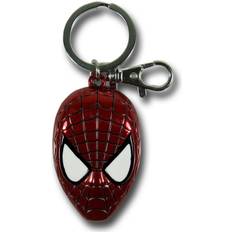 Marvel Metal Key Chain - - Spiderman Head Color Filled Pewter New 67934