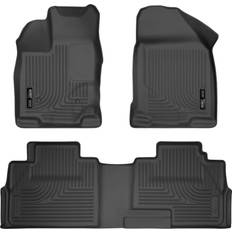 Car Mats Husky Liners Weatherbeater Series Front & 2nd Seat Floor Black