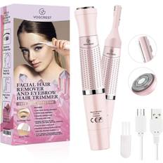 Lady Shavers Eyebrow Trimmer & Facial Hair Removal for Women, 2 in 1 Eyebrow Razor and Hair Remover, Rechargeable Painless Eyebrow Lips Body Face Razors for Women…