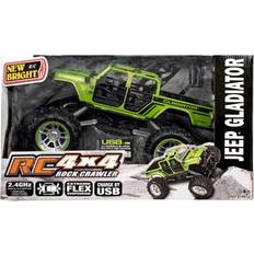 RC Toys New Bright 1:14 R/C 4X4 Jeep Gladiator Rock Crawler, Green