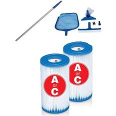 Cleaning Equipment Intex Pool Cleaning Vacuum Skimmer & Pole Set Type A or C Filter Cartridges