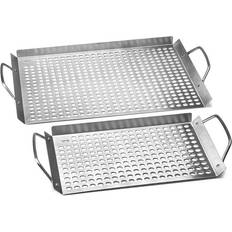 BBQ Accessories Fox Run Outset Stainless Steel Grill Topper Grid Set of 2