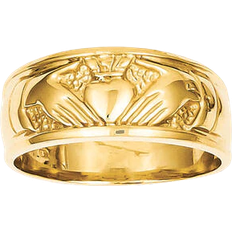 Unisex - Wedding Rings Quality Gold Claddagh Ring - Gold