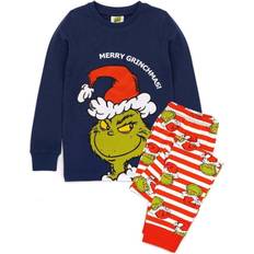 Universal Textiles Kid's The Grinch Fitted Christmas Pyjama Set- Blue/Green/White/Red