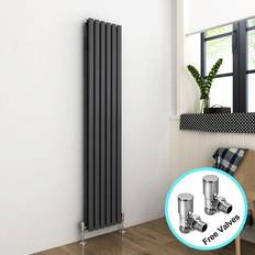 Elegant 1800 360 Anthracite Vertical Column Radiator Double Designer