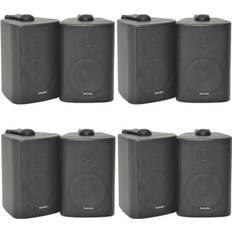 On Wall Speakers Loops 8x 60W 2 Way Black