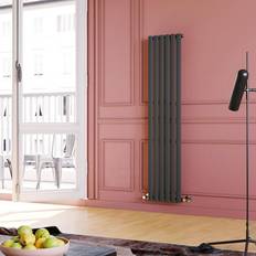 1600 360 Anthracite Vertical Column Radiator Single Panel Designer