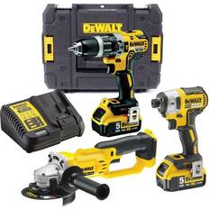 Dewalt DCK383P2T 18v XR Brushless Kit DCD796 Drill DCF887 Impact DCG412 Grinder