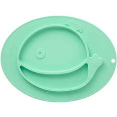 Vert Assiettes et Bols Premier Housewares Zing Whale Food Plate Light Green by Fifty Five South