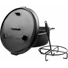 Loza Otras Macetas Klarstein Guernsey Premium Dutch Oven bbq Pot con tapa