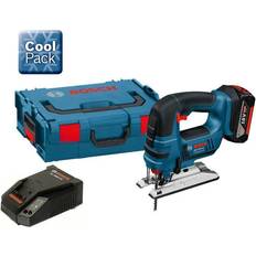 Bosch Jigsaws Bosch 18v GST 18VLIB Jigsaw Lithium Ion Cordless 1 x 4.0 Battery GST18V LBOXX