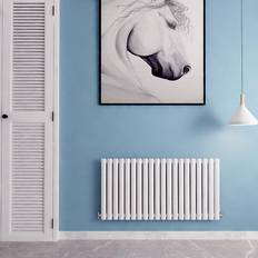 Aica 600x1180mm White Vertical/Horizontal Designer Radiator Single/Double