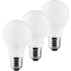 Retro LED-pære E27 A60 4W 2.700K mat, sæt m. 3