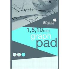 Silvine A4 Professional Graph Pad 50 Vellen Hoogwaardig 90gsm Papier Wit