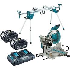 Battery Mitre Saws Makita DLS110PT2 Mitre Saw Twin 18v 36v Cordless Brushless 260mm Leg Stand