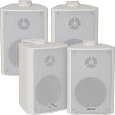 On Wall Speakers Loops 4x 70W 2 Way White
