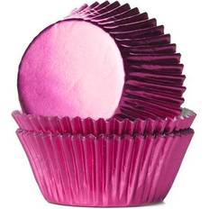 Vaaleanpunainen Muffinivuoat House of Marie Muffinsformar Folie Rosa Muffin Case