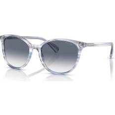 Polo Ralph Lauren Round Sunglasses - Shiny Striped Blue Brown