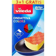 Keltainen Pesusienet Vileda Pur Active Colors Set of 4