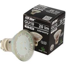 Led pærer gu10 1w GU10 LED Pære 1W, 220-260V Med Rød Lys