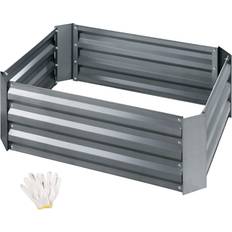 tectake Højbed Valeriana galvaniseret 80x60x30cm Plantekasse