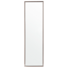 Argent Miroirs sur Pied Beliani Cadre De Forme Rectangulaire Argenté 140 x 40 cm Miroir sur Pied