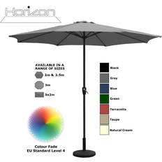 Horizon 3m Grey Parasol Garden