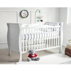 MCC Direct Mcc Savannah City Sleigh Solid wooden Cot bed with Water Repellent Mattress