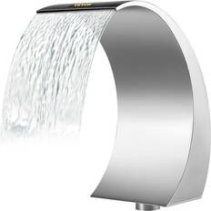 VEVOR 11.8" 23.6" 17.7" Stainless Steel Decorative Waterfall Pool Fountain For Garden Pond Indoors