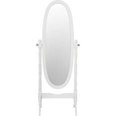 Wall Mirrors SECONIQUE Contessa White Cheval Mirror Wall Mirror