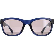 Serengeti Sunglasses Serengeti Square Matte Crystal Blue Saturn Polarized Smoke Chandler