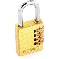 Securit Brass Combination Padlock 40mm