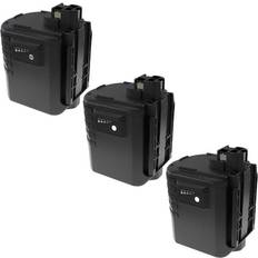 Extensilo 3x Battery Replacement for Kinzo 25C995EP for Electric Power Tools (3300 mAh, NiMH, 24 V) Extensilo
