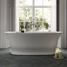 Hudson Reed Farringdon Solid Surface Freestanding Bath 1555mm 740mm White