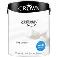 Crown White Paint Crown & Ceilings Matt Emulsion Clay Wall Paint White
