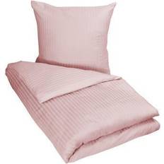 Borg Living Påslakanset satin Jaquardvävt Påslakan Röd, Rosa (220x140cm)