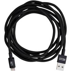 Design Letters Extra Long Cable iPhone 1,85 m Dark Green