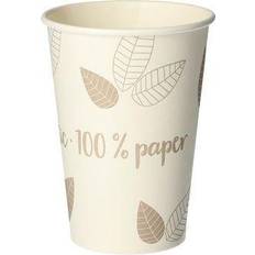 Papstar Vaso desechable Zero 180ml, 7x9.2 cm ØxAt) blanco crema 80 pz. Paquete