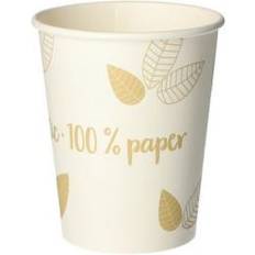 Papstar Vaso desechable Zero 200ml, 8x9.2 cm ØxAt) blanco crema 50 pz. Paquete