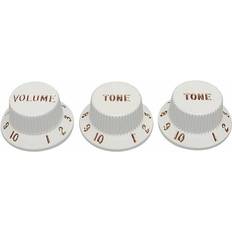 Fender Musiktilbehør Fender Stratocaster Plastic Push-on Control Knobs Set of 3