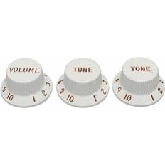 Stratocaster Plastic Push-on Control Knobs Set of 3
