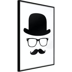 40.0 cm Posters Artgeist Affisch - Retro Mustache [Poster] 40x60 Poster