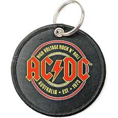 ROCK OFF AC/DC Est. 1973 Double Sided Patch Keyring