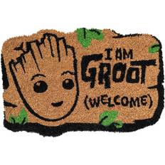 Kokos Dørmåtter Marvel Groot Doormat Grøn, Beige, Brun, Sort