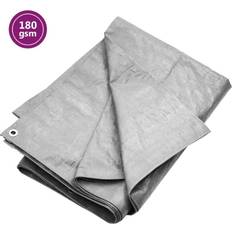 Verde Pabellones y Accesorios vidaXL Grey, 180 g/m² 4 Tarpaulin 260