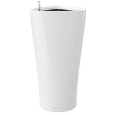 Lechuza Cream White, D30 H56 Delta Poly ∅30cm