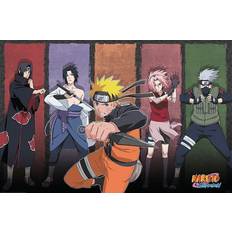 Mehrfarbig Wanddekoration Naruto Shippuden - Naruto & Allies Plakat Poster