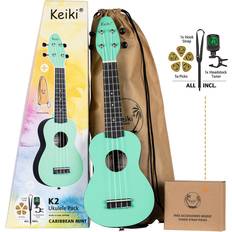 Ortega keiki Ortega Keiki K2-CBM Sopran Ukulele Pack Caribbean Mint