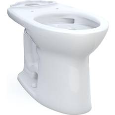 Toto Drake 24 1/2" Universal Height Tornado Flush Elongated Front Toilet Bowl Only in Cotton White 10" Rough-In, C776CEFG.10#01